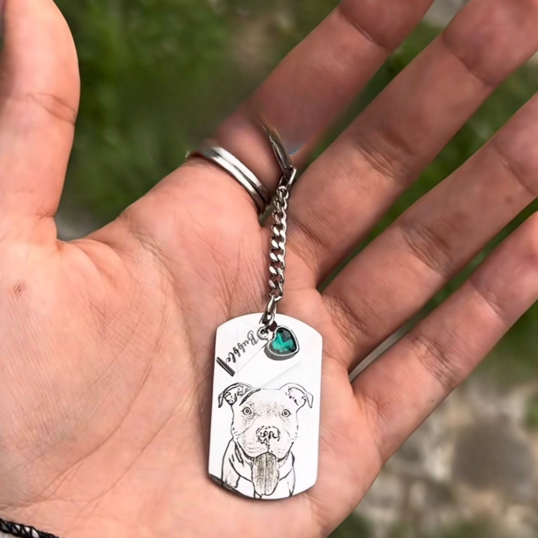 Lunarosa® | Portachiavi animale personalizzato