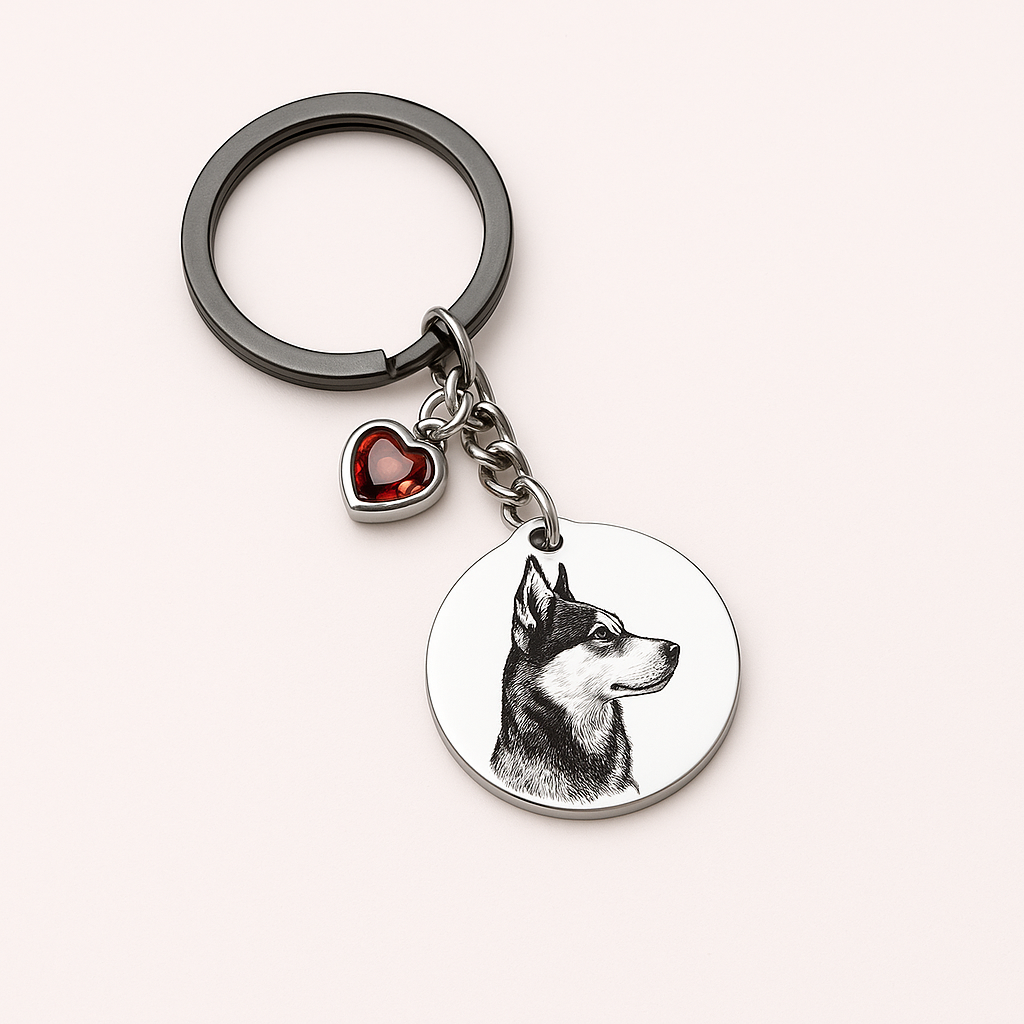 Lunarosa® | Portachiavi animale personalizzato