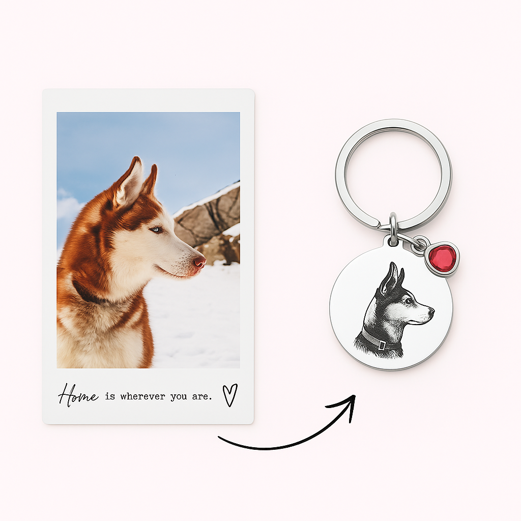 Lunarosa® | Portachiavi animale personalizzato